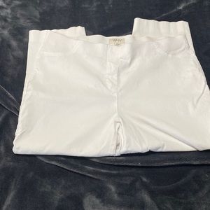 Style & Co. Crop Pull on Pant White PXL